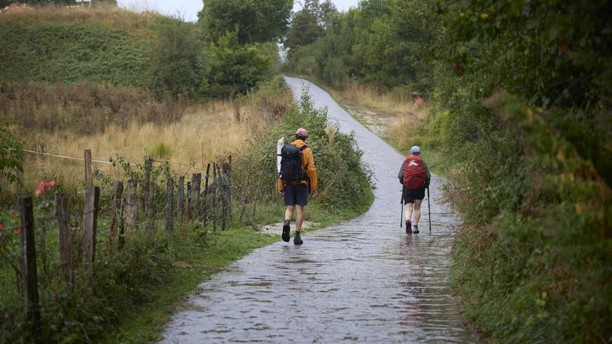 Herida una peregrina tras sufrir una caída en Viana