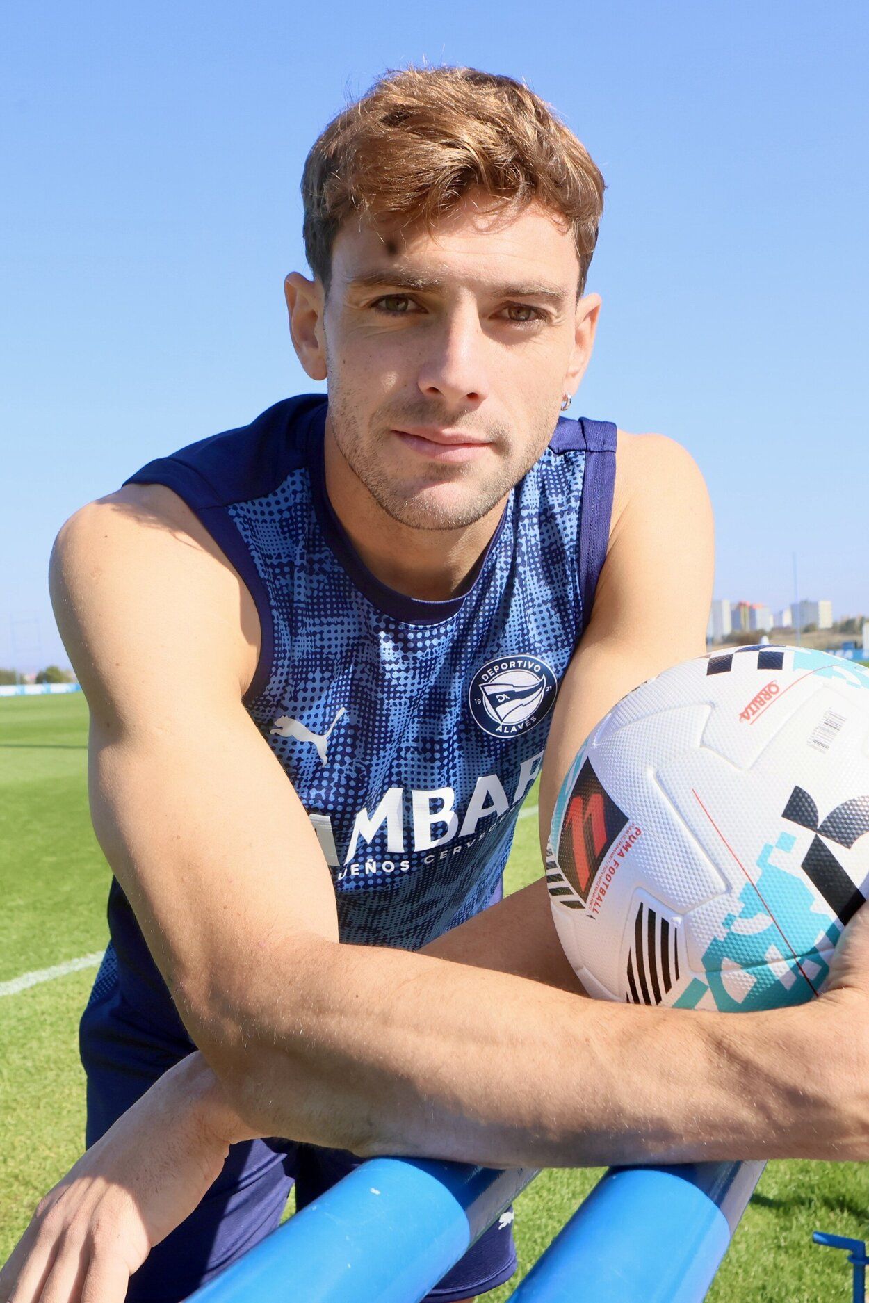 Lucas Boyé, durante su entrevista con DNA en Ibaia.