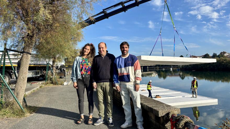 El embarcadero del bidegorri de Irun vuelve a estar operativo