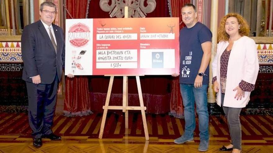 Casilda Iturrizar parkean zirku-karpa bi jarri zituzten Udalak antolatutako Bilboko Kalealdia izeneko Kaleko Antzerki eta Arteen XIX. Jaialdian eta karpa horietarako sarrerak eskuratzean jendeak emandako dirua izan da dohaintza honetakoa.