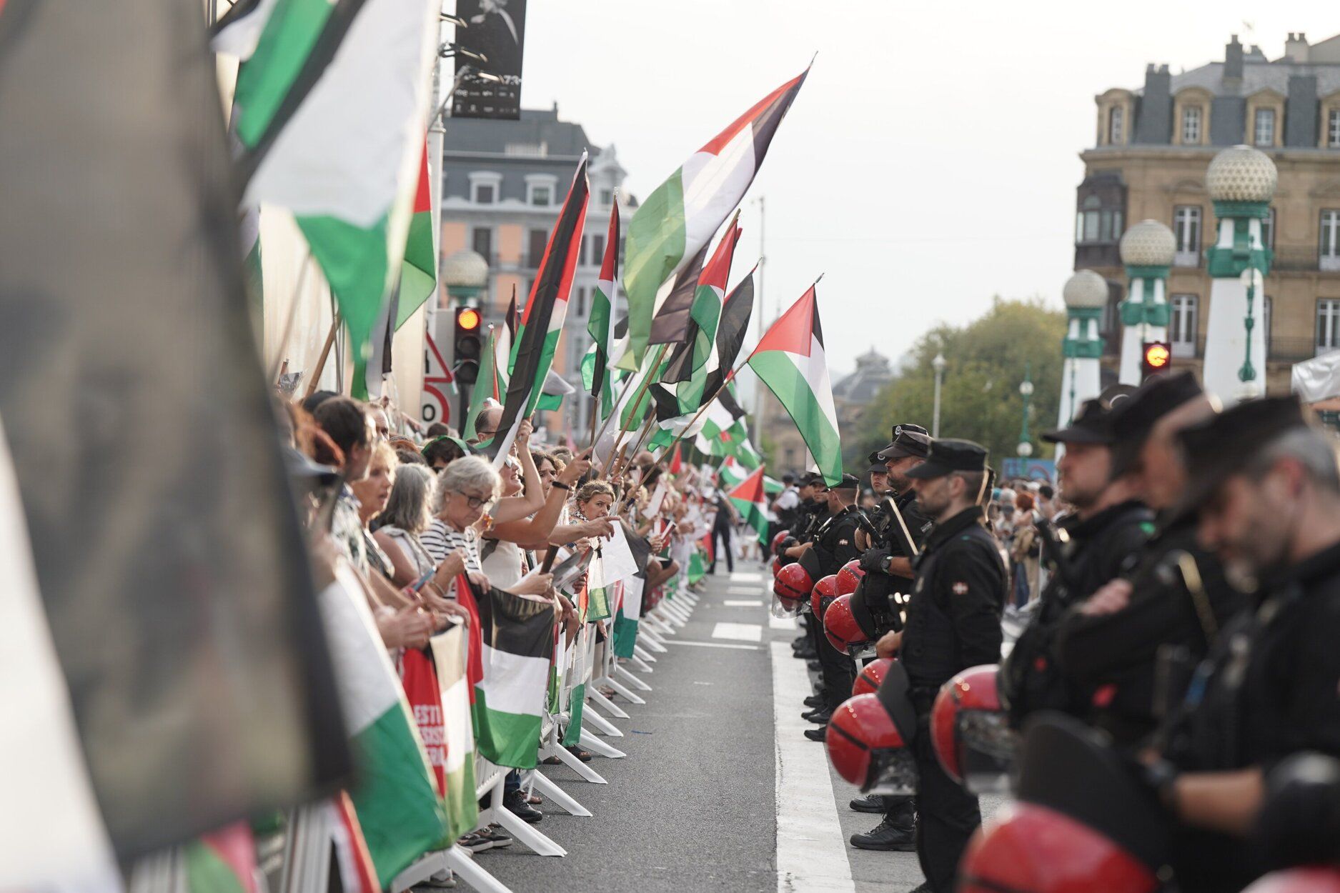 Las protestas por Palestina toman la alfombra roja