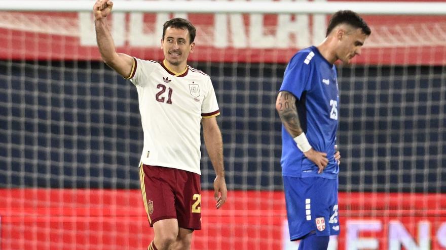 La selección española vence el amistoso contra Serbia por 3-0