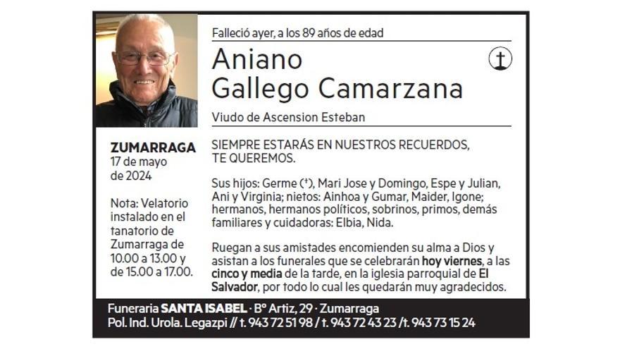 ANIANO GALLEGO CAMARZANA