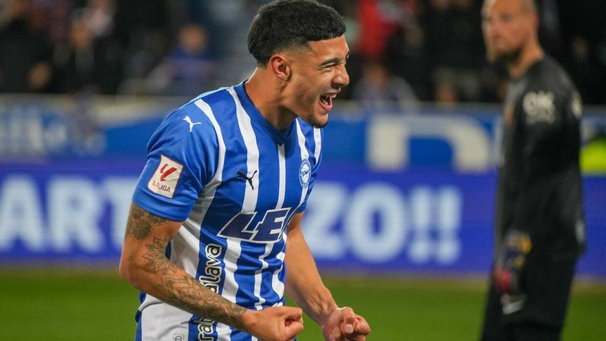 Benavídez eleva a nueve la lista de goleadores del Alavés en liga
