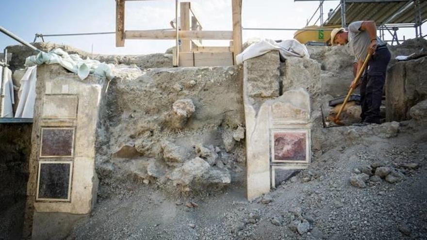 Emerge en Pompeya la Casa de Júpiter y sus frescos de estilo arcaico