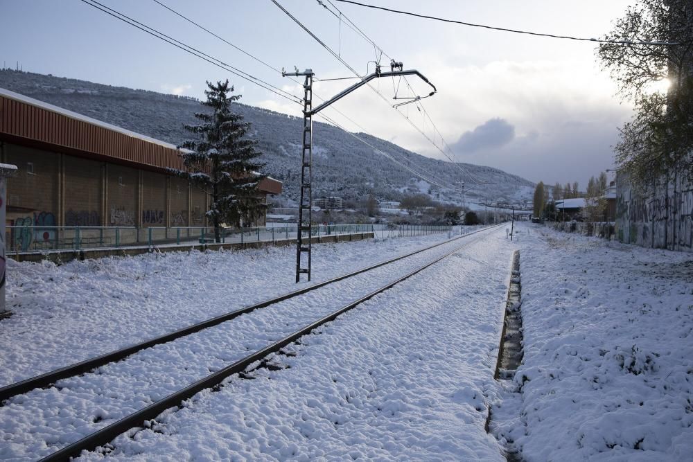 Imágenes de la nieve este sábado