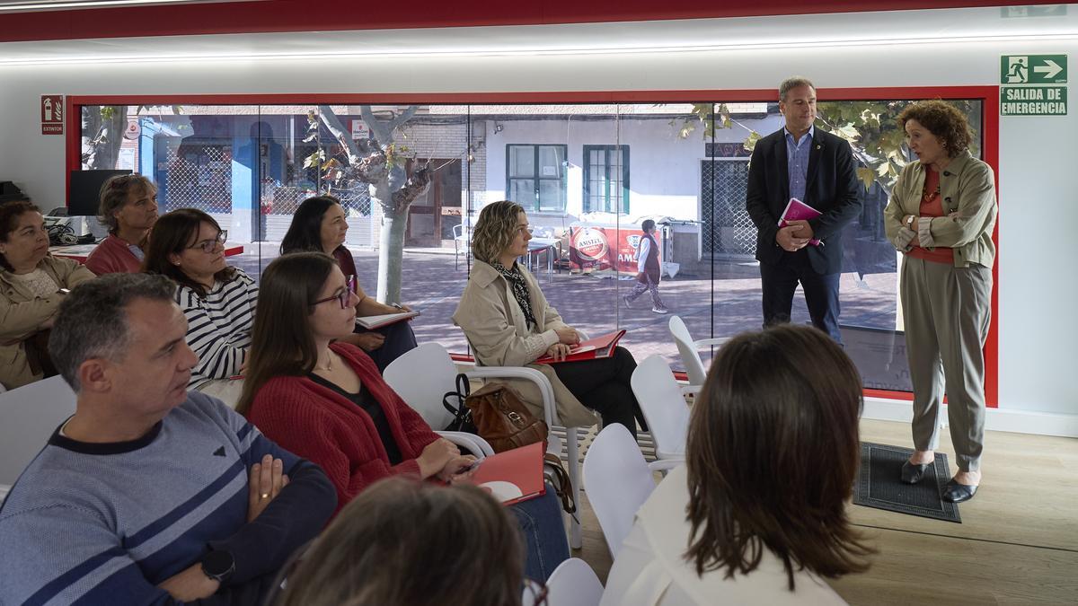 La consejera Maeztu en un momento de la presentación