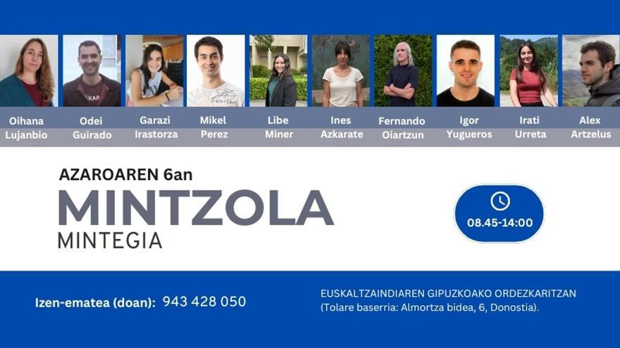 Mintzola mintegia egingo da azaroaren 6an Donostian