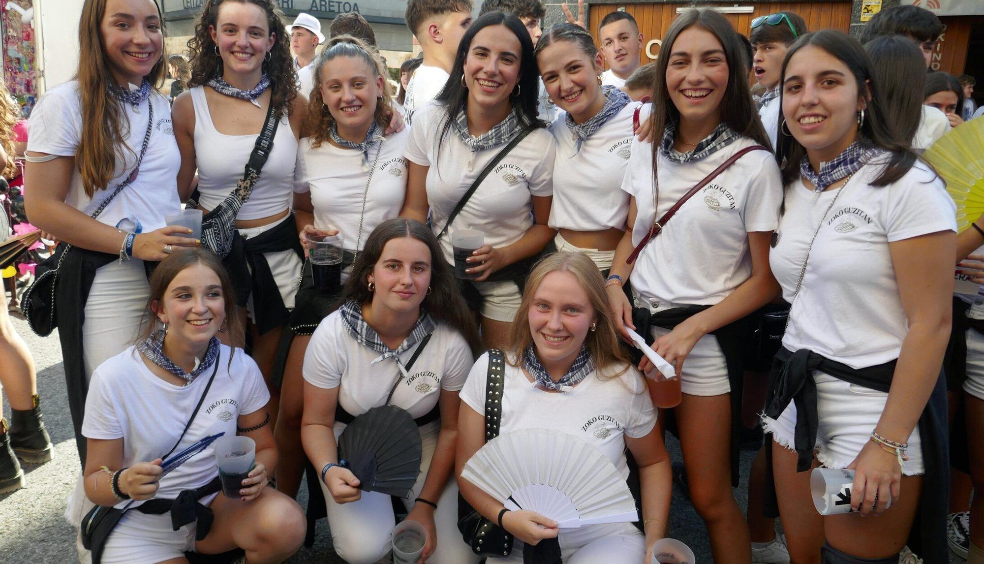 Fotos del inicio de las fiestas en Leitza
