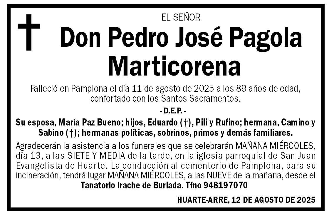 Pedro José Pagola Marticorena
