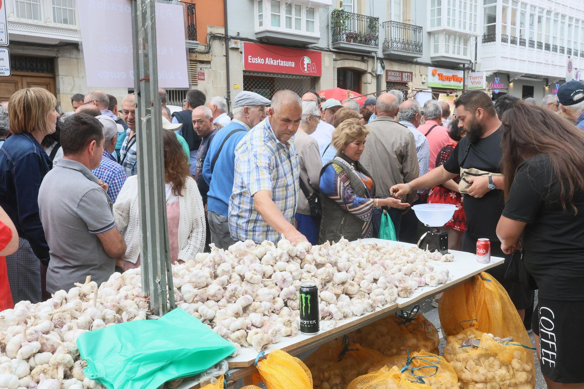 En imágenes: La feria de ajos atrae a los vitorianos un año más