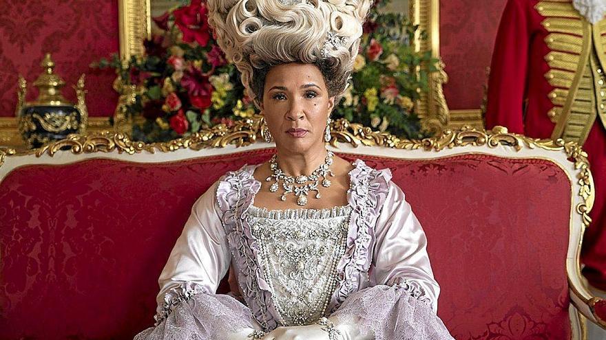 Imagen de la reina Carlota en ‘Los Bridgerton’. Foto: Netflix