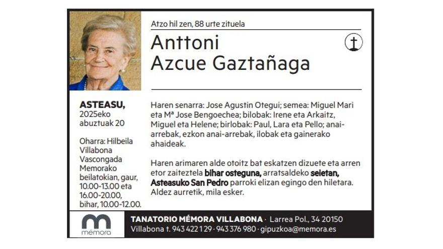 Anttoni Azcue Gaztañaga