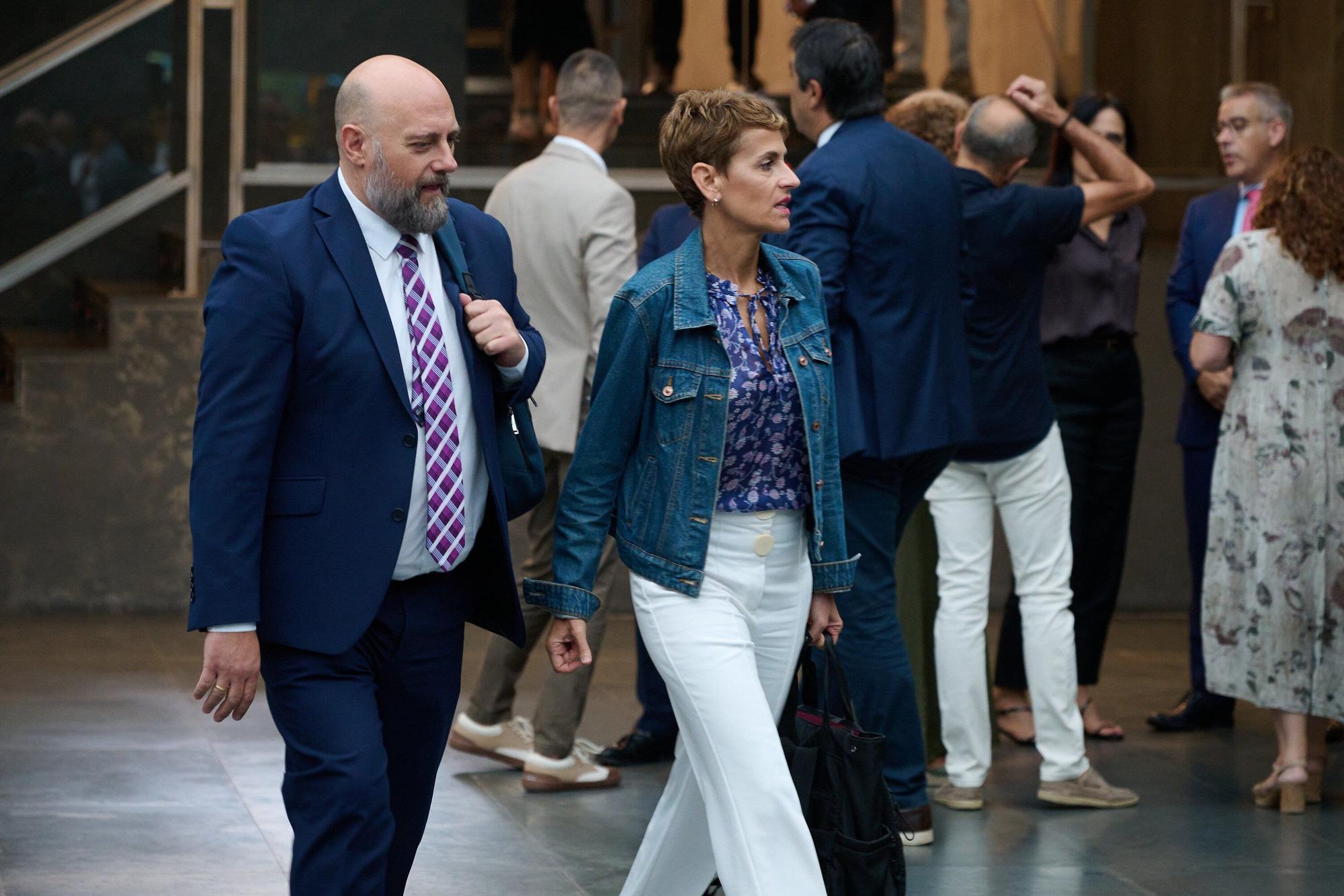 Fotos del pleno del Parlamento de Navarra este jueves, 18 de septiembre