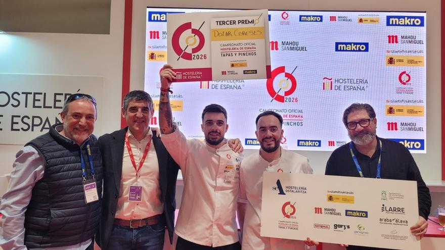 Un alavés gana el tercer puesto en el Campeonato de España-Tapas y Pinchos