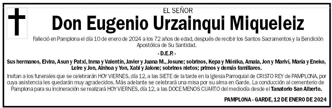 Eugenio Urzainqui Miqueleiz