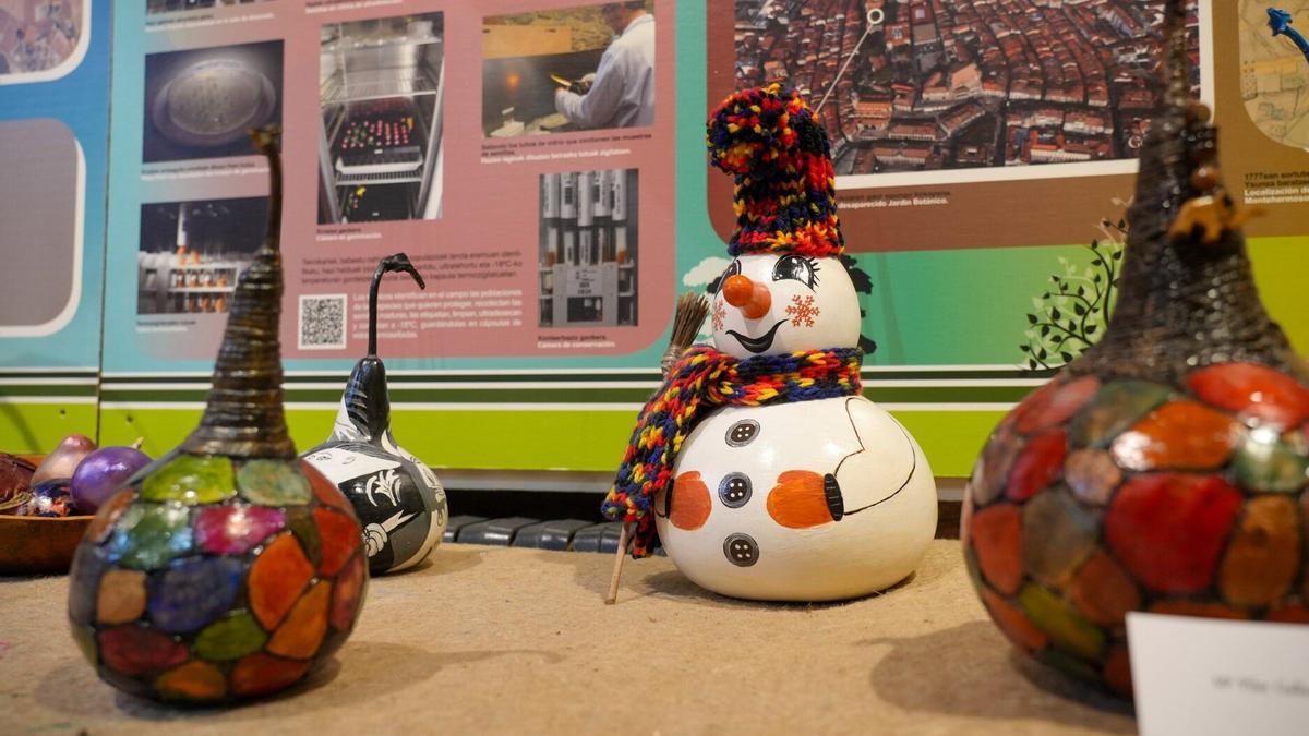 Exposición de calabazas en la Casa de la Dehesa