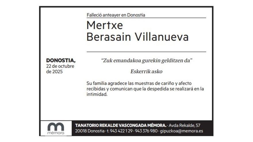 Mertxe Berasain Villanueva