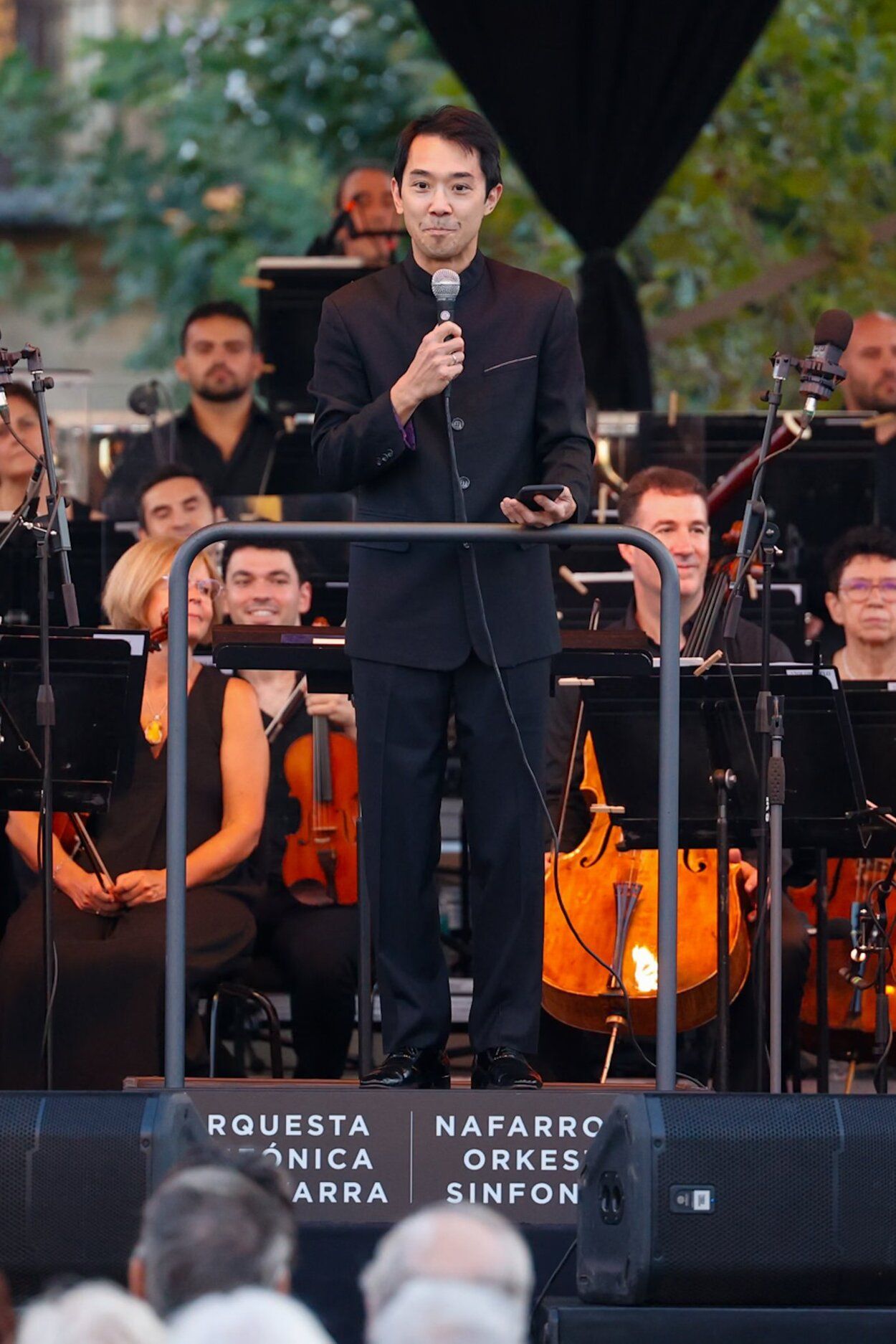 Fotos del concierto de la Orquesta Sinfónica de Navarra en la Plaza del Castillo