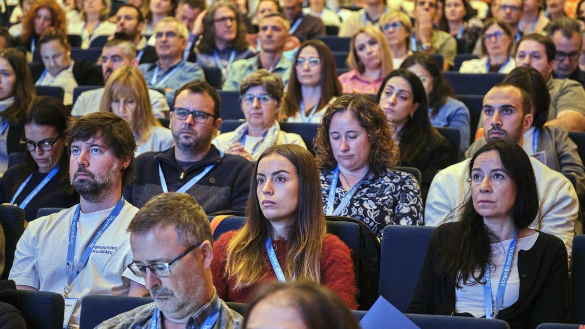 Asistentes a las jornadas de Movilidad Erasmus+ de Educación Superior en Baluarte.