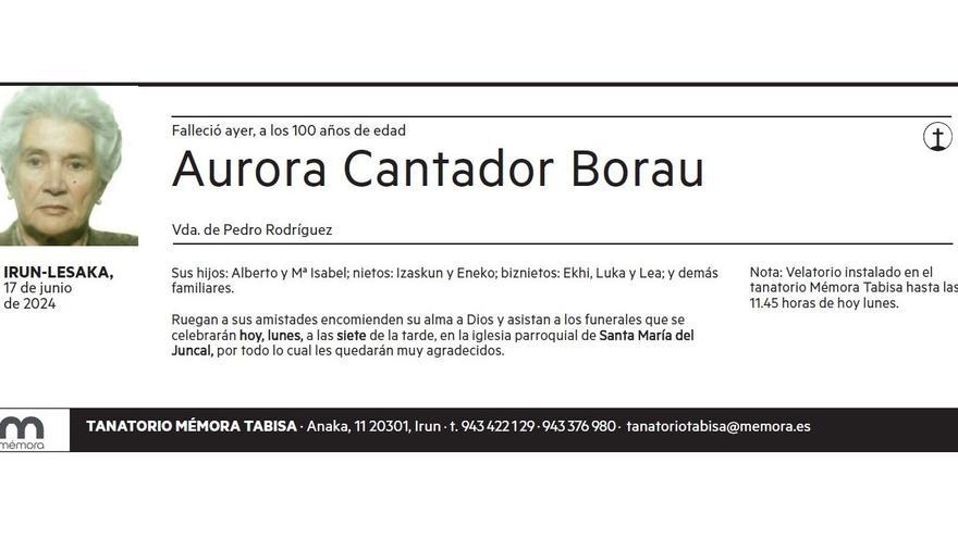 Aurora Cantador Borau