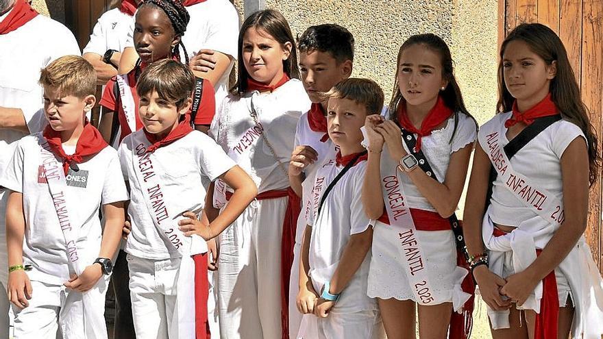 La corporación infantil también participó en el acto central del día.