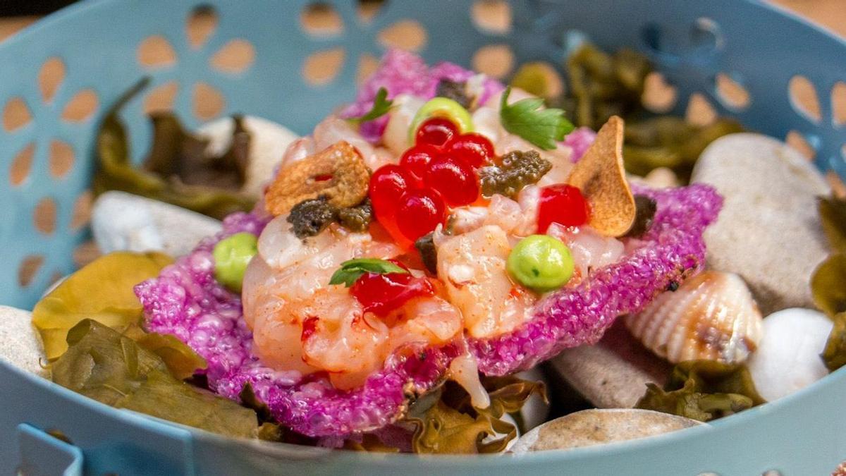 Foto de Geoda Marina, la propuesta con la que el restaurante Tatapas opta al título de &#039;El aperitivo perfecto&#039;.