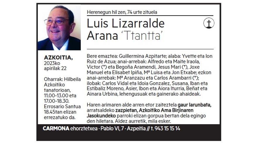 Luis Lizarralde Arana