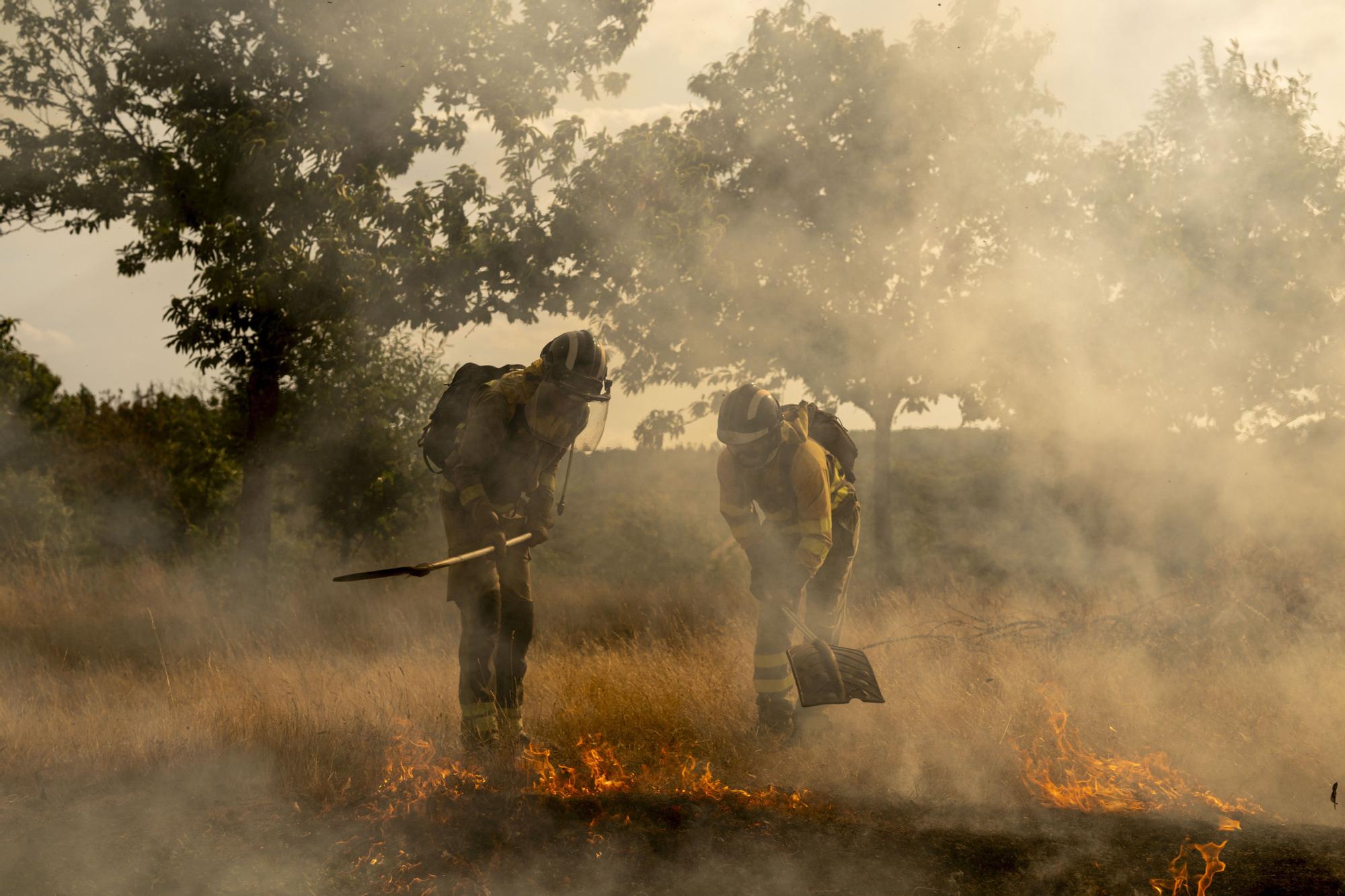 Incendios en Ourense: labores de extinción en un nuevo fuego declarado en A Gudiña