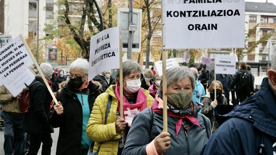 El Movimiento de Pensionistas vasco vuelve a la calle y augura un otoño caliente