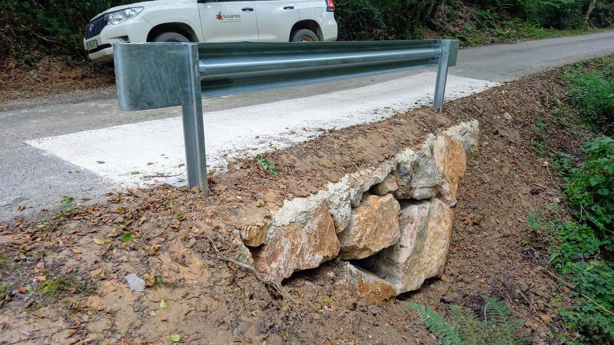 Actuación en el paraje de Suspelttiki.