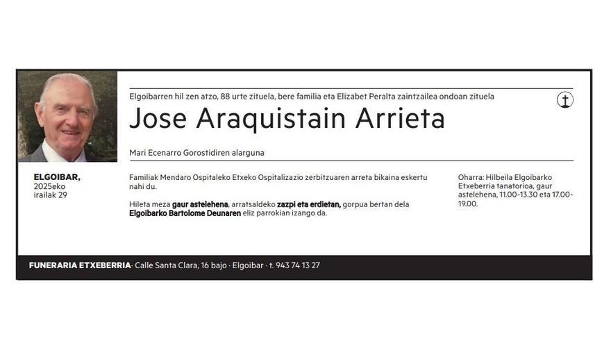 Jose Araquistain Arrieta