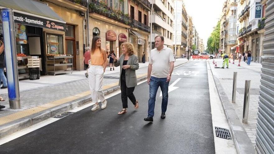 La &#039;zona cero&#039; de la obras del metro en Donostia recupera la normalidad
