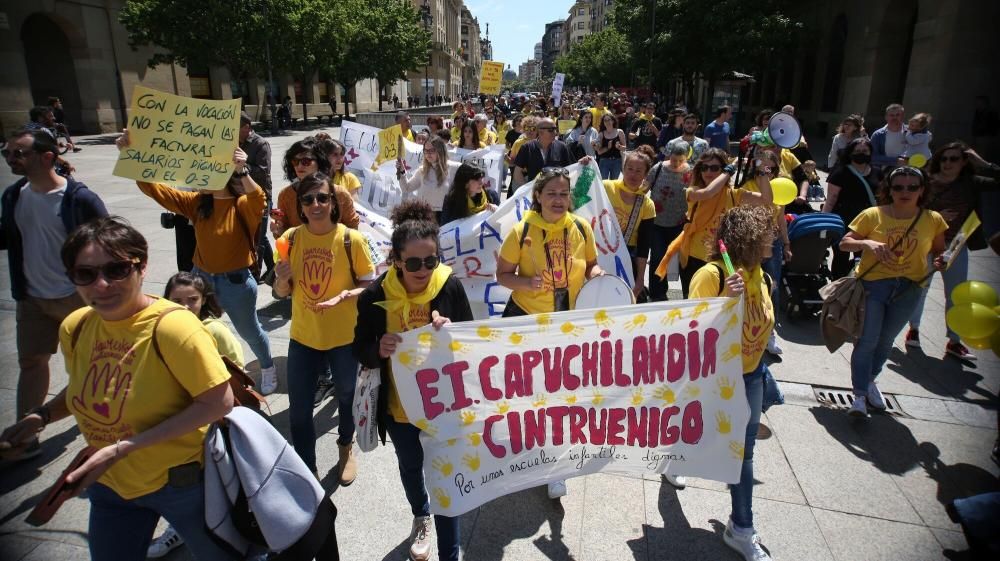 Manifestación de la Plataforma 0-3 de Navarra