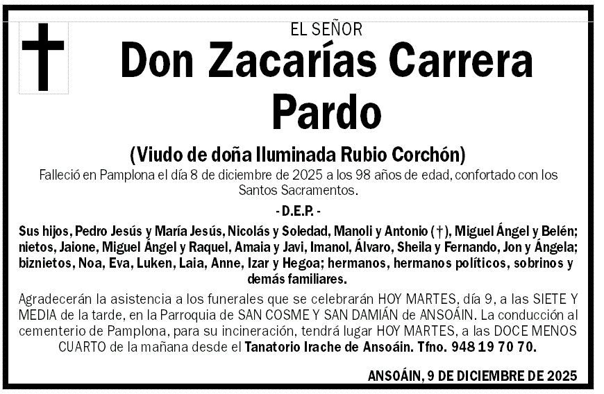 Zacarías Carrera Pardo