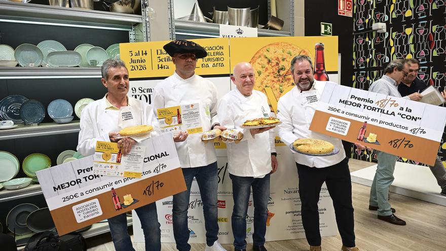 Fotos de los ganadores de la 9ª Semana de la Tortilla de Navarra