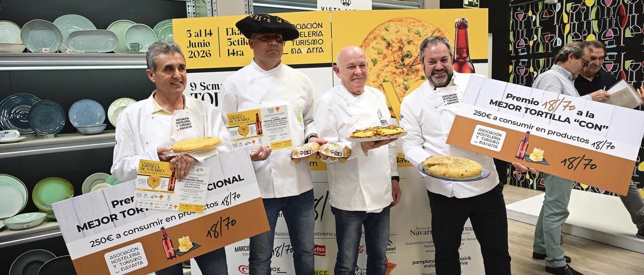 Fotos de los ganadores de la 9ª Semana de la Tortilla de Navarra