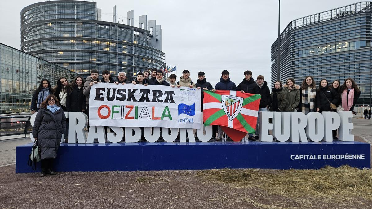 El acto ha tenido lugar en los aledaños del Parlamento Europeo en Estrasburgo