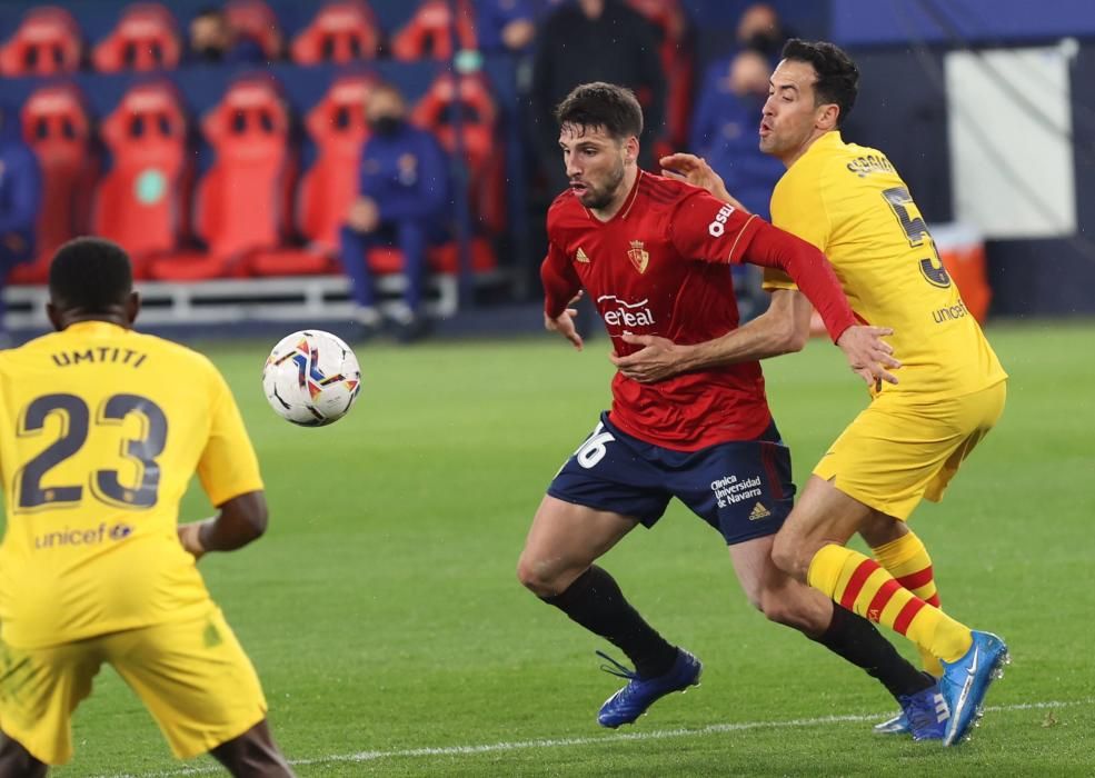 Imágenes del partido Osasuna-Barcelona