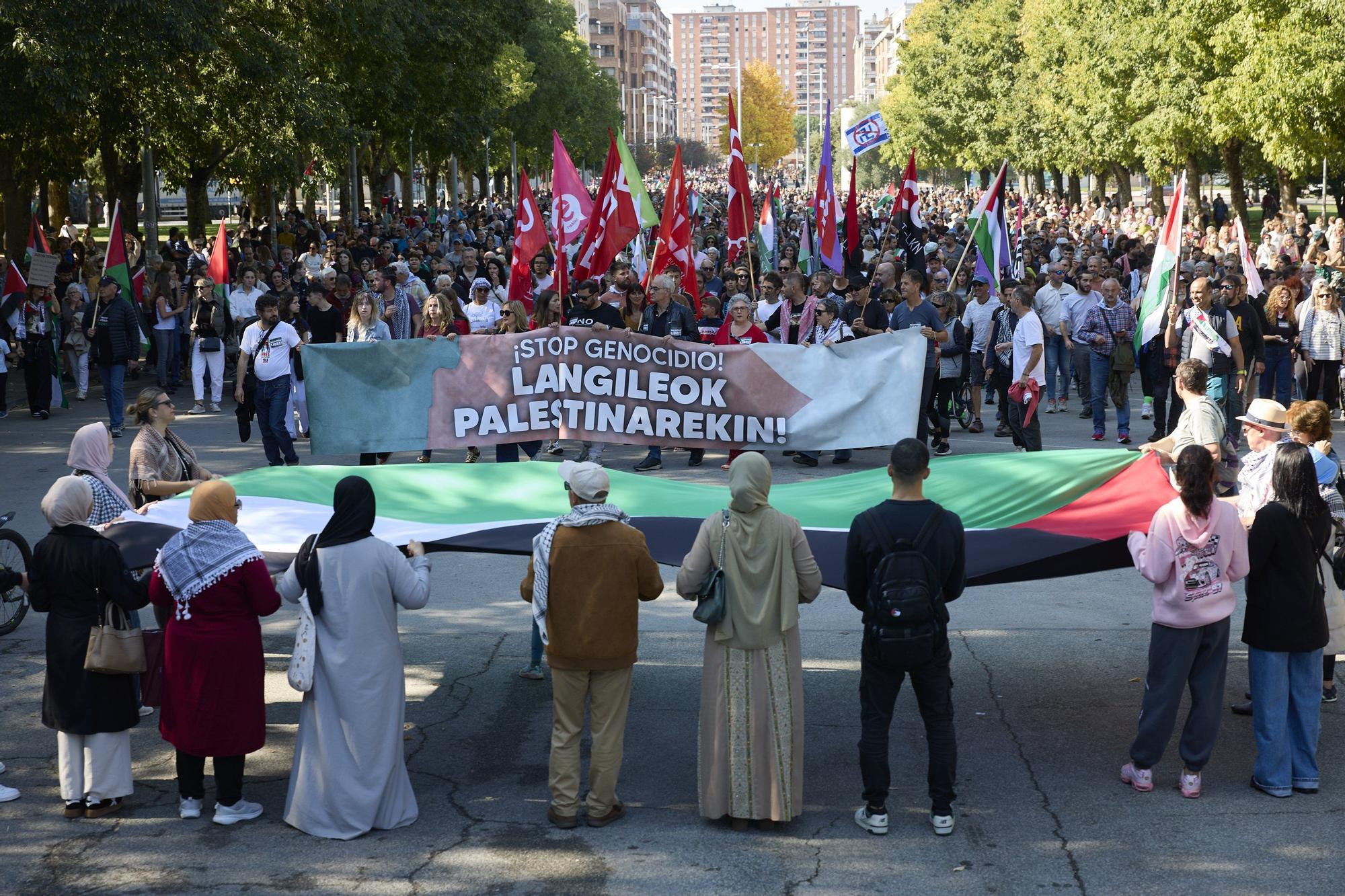 Huelga y paros en solidaridad con Palestina durante este miércoles en Navarra