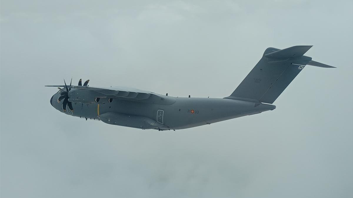 Un avión A400 del Ejército del Aire en una foto de archivo. Un avión A400 del Ejército del Aire en una foto de archivo.