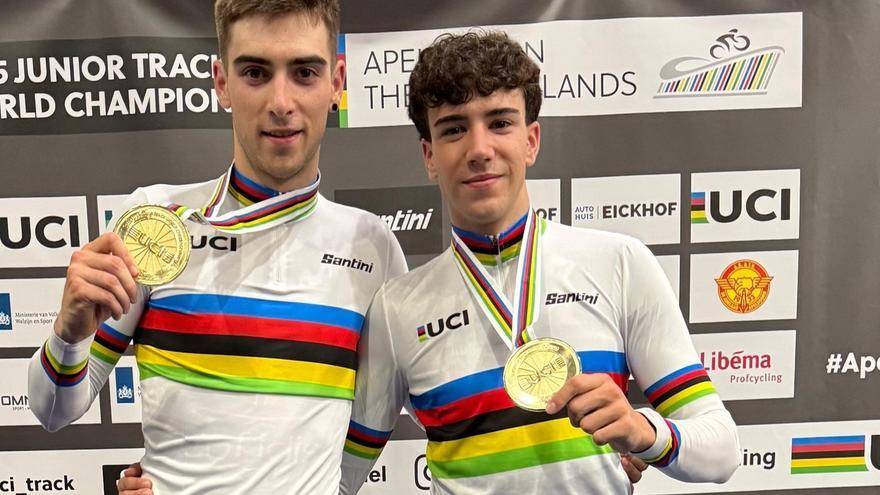 Eñaut Urkaregi, campeón del mundo junior de madison