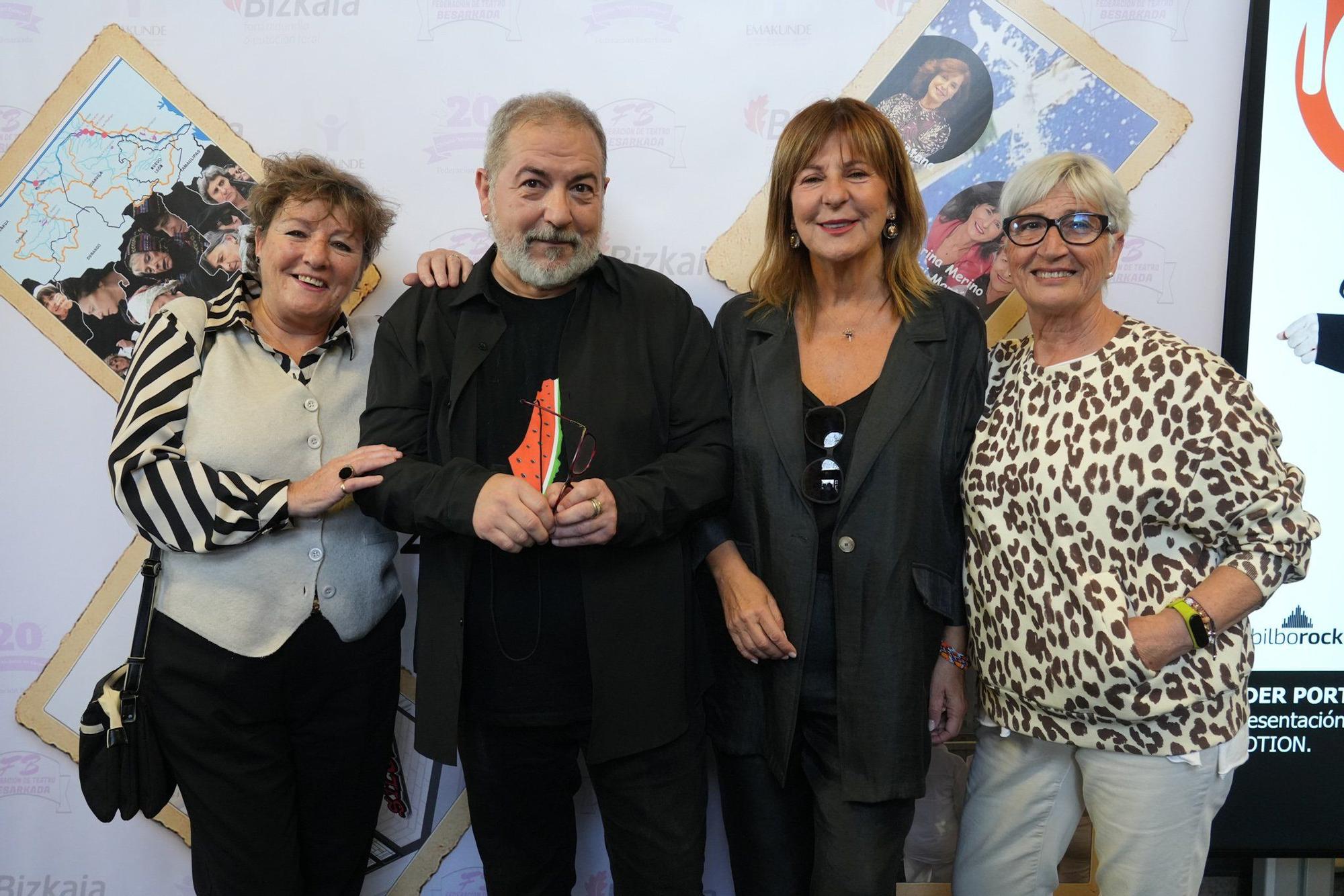 Elisa Marañón, Kepa Gallego, Maribel Salas y Mari Carmen Martínez acudieron al evento celebrado en Bilborock.