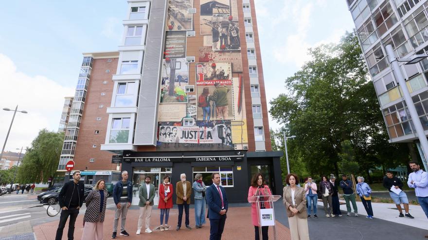 El mural del 3 de Marzo renace en Zaramaga