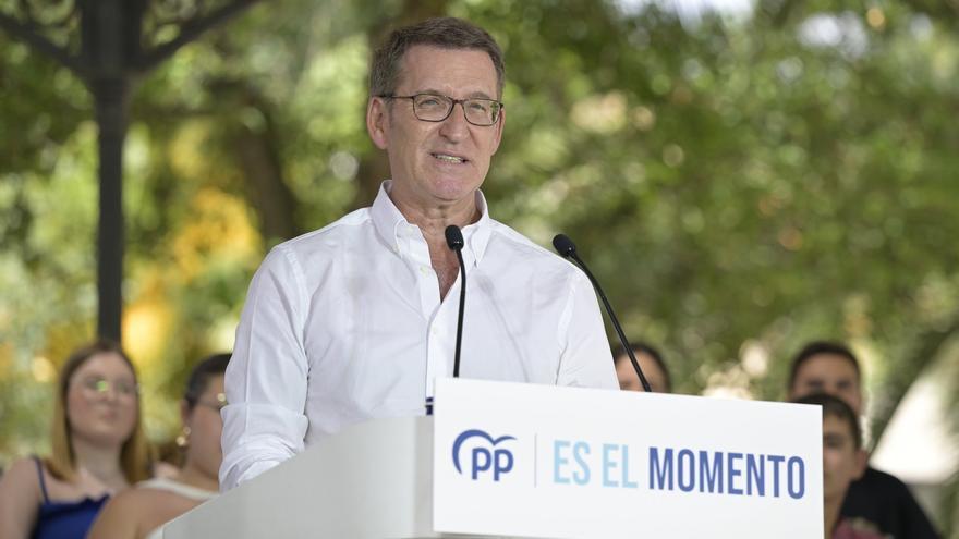 Feijóo acusa a Sánchez de buscar la repetición electoral