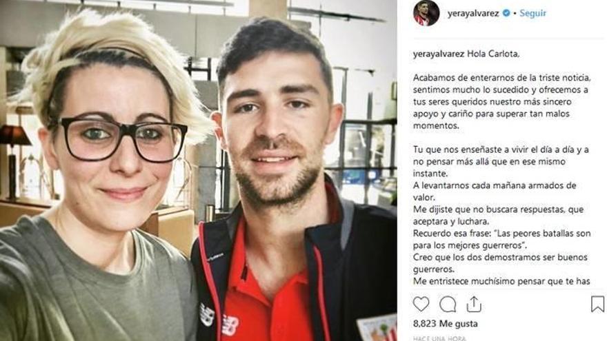 Yeray recuerda a Loty, que le enseñó a &quot;a vivir el día a día&quot; pese al cáncer