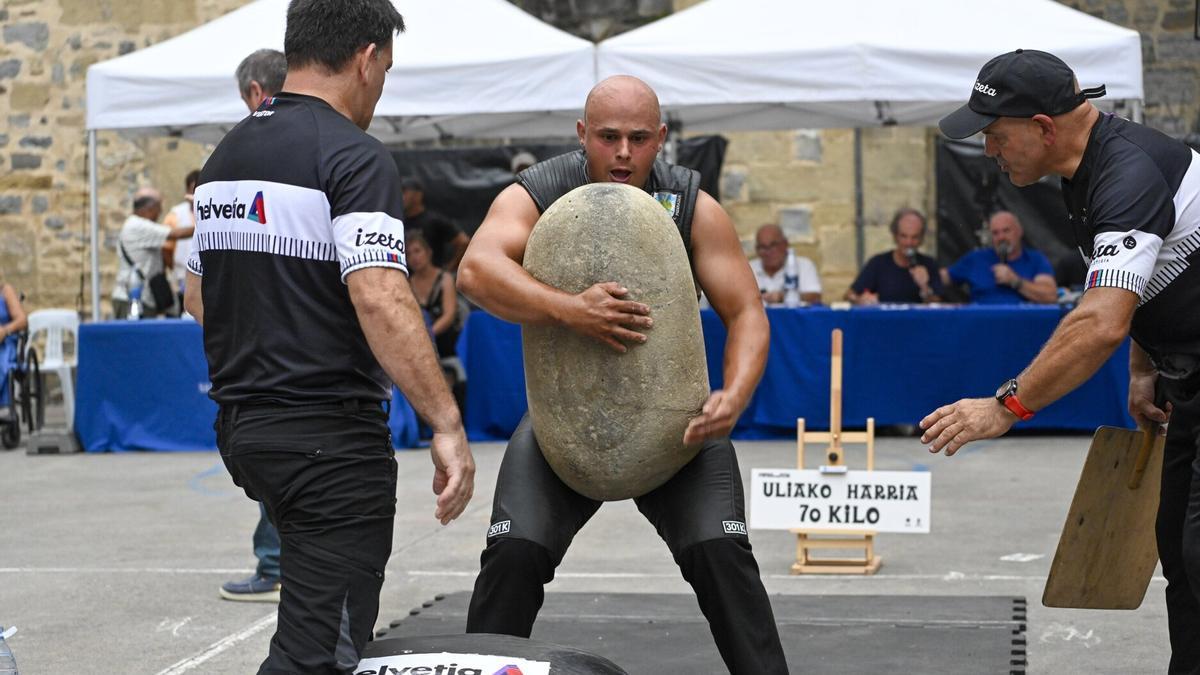 Mikel Lopetegi, con la Igeldoko Harria.