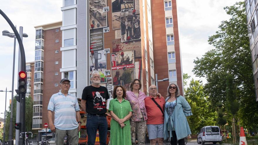 El nuevo mural del 3 de Marzo atraviesa su recta final