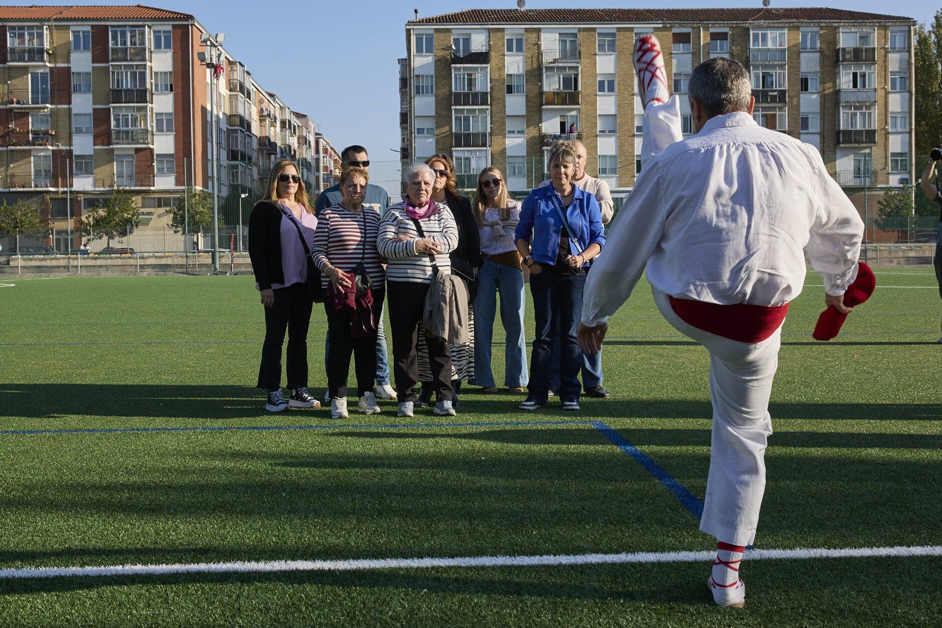 Fotos de la inauguración del campo de fútbol de Berriozar