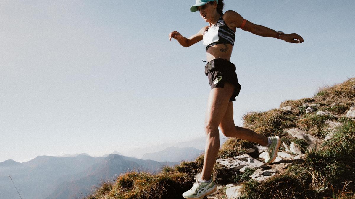 Sara Alonso, en pleno descenso en la carrera de hoy